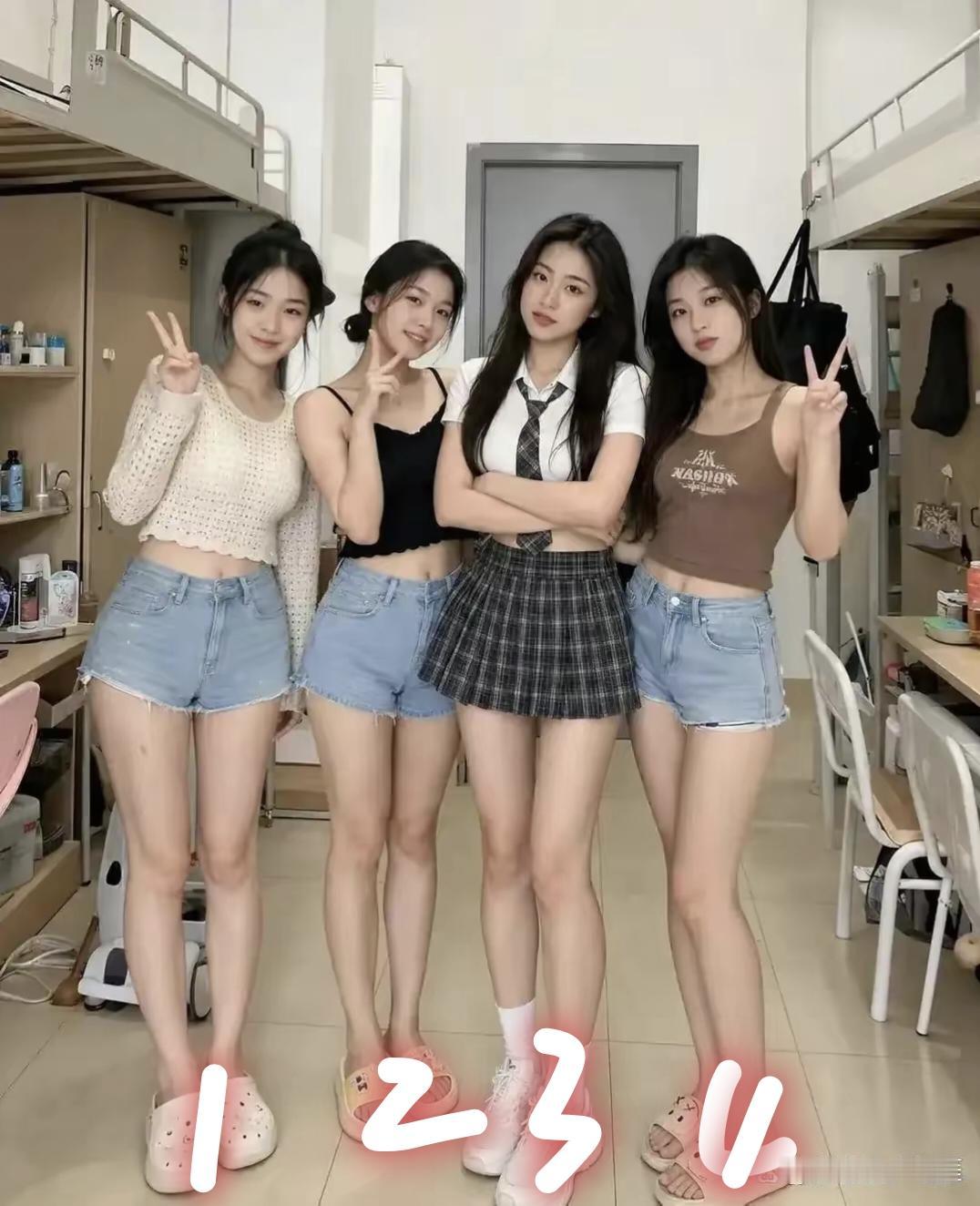 女人多大年龄最美四位女孩，个个美丽动人，你觉得几号最漂亮？