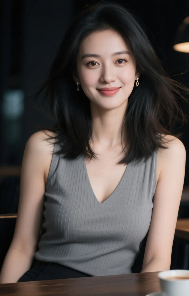 发丝凌乱间，御姐气质尽显无遗