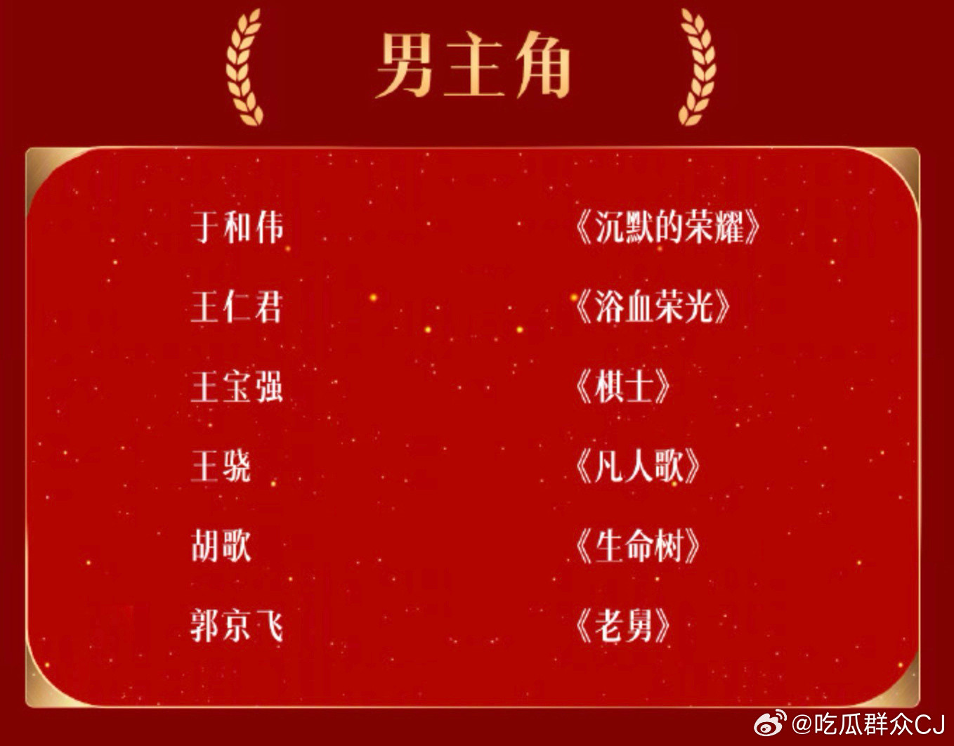 金鹰奖提名名单我把8月13号那条翻出来对了个答案——当时说女主提名给演技派留几个