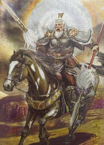 定彦平大败瓦岗英雄，程咬金说：“这老厮双枪一百六十斤，我上去也只能招架几合。”罗