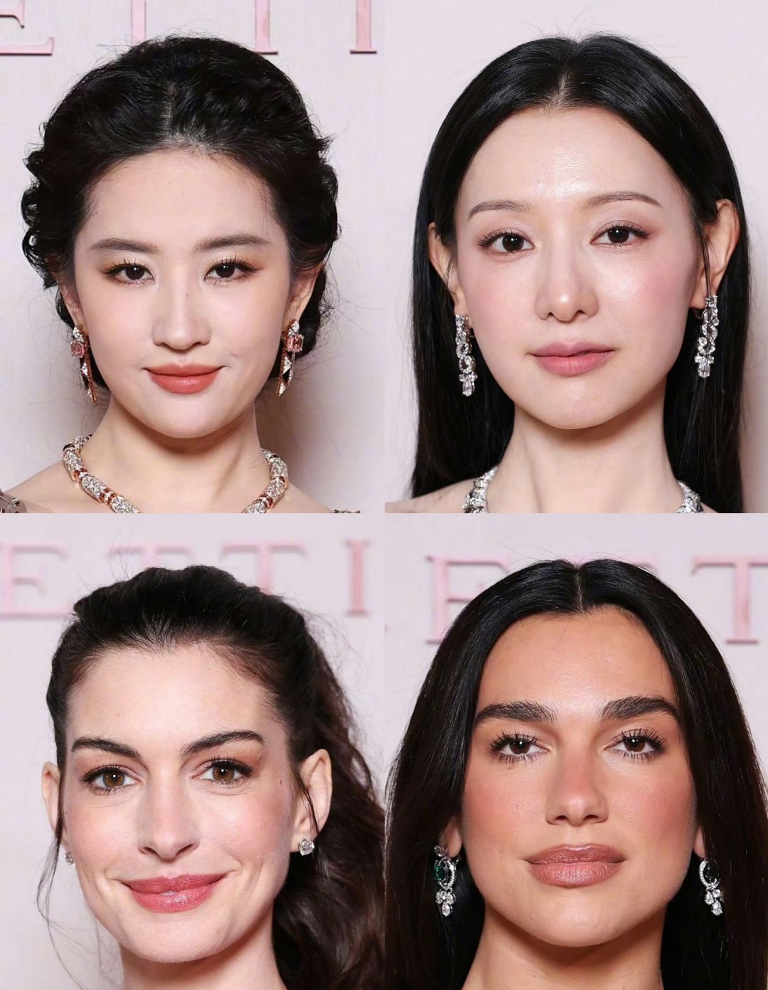 刘亦菲金智媛生图米兰宝格丽活动上，刘亦菲与金智媛的未修生图刷屏全网，被赞为东西方