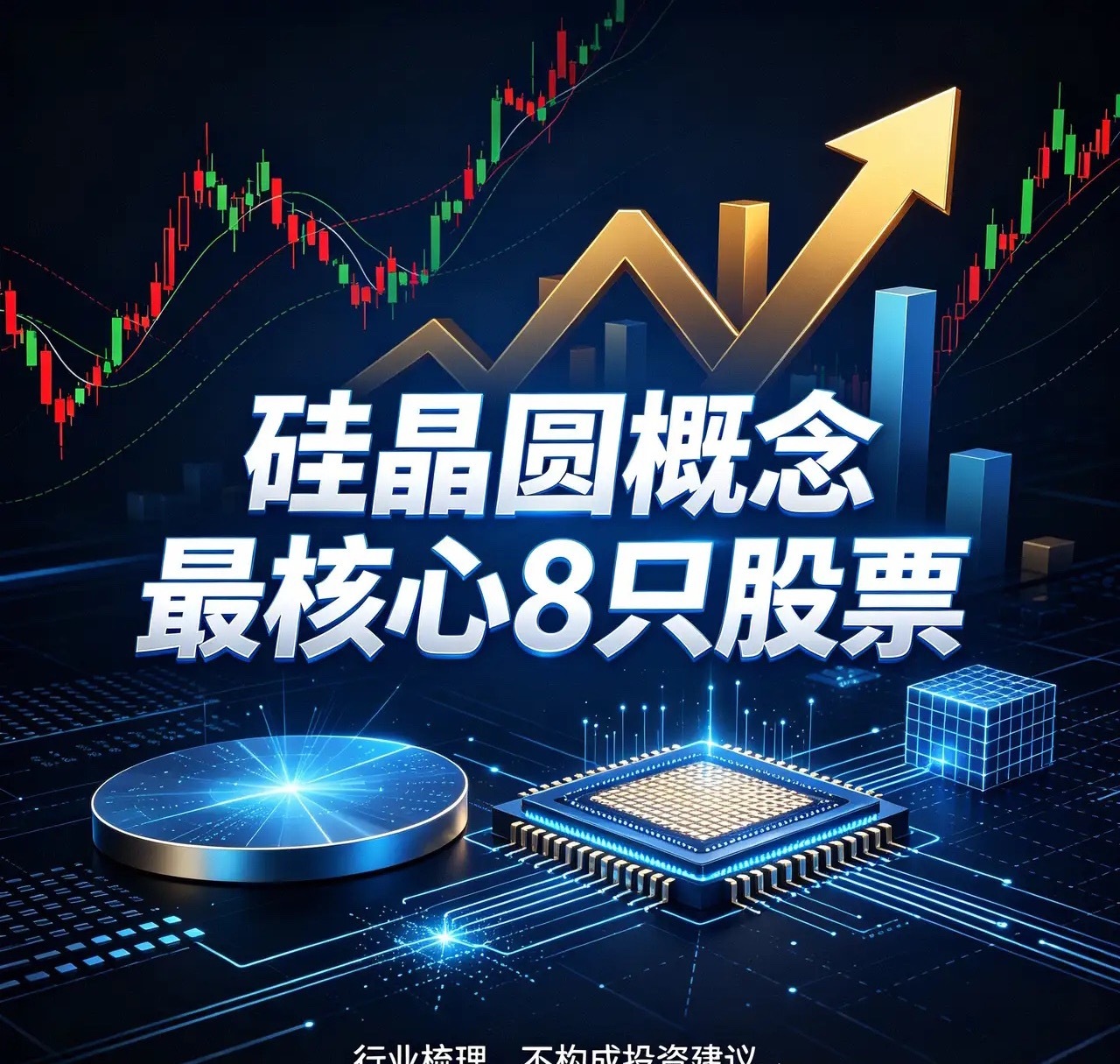 硅晶圆概念最核心8只股票1.沪硅产业（688126）国内半导体硅片龙头，12英