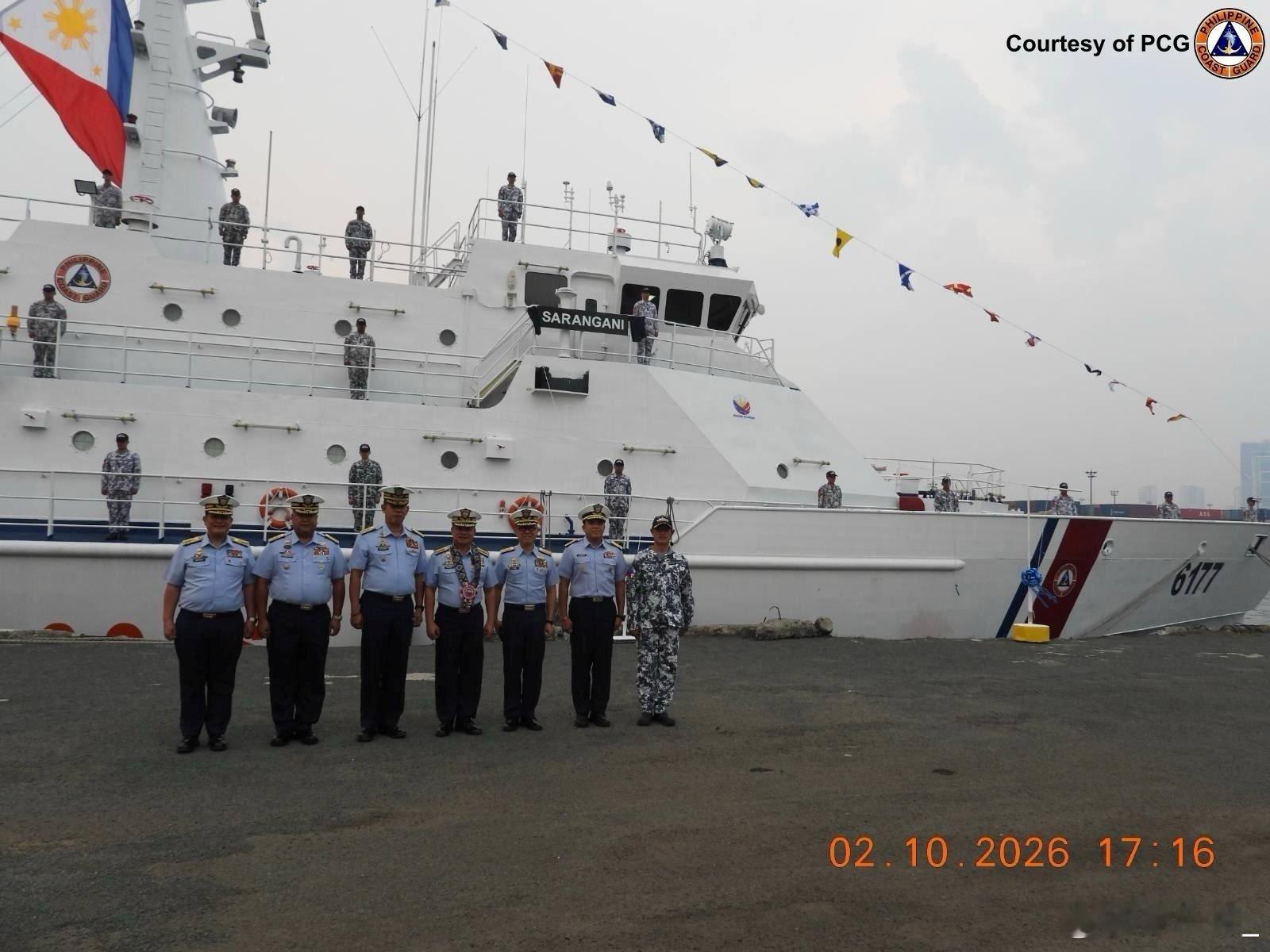 菲律宾海岸警卫队6177“SARANGANI”号巡逻舰9月21日交付服役。此舰前