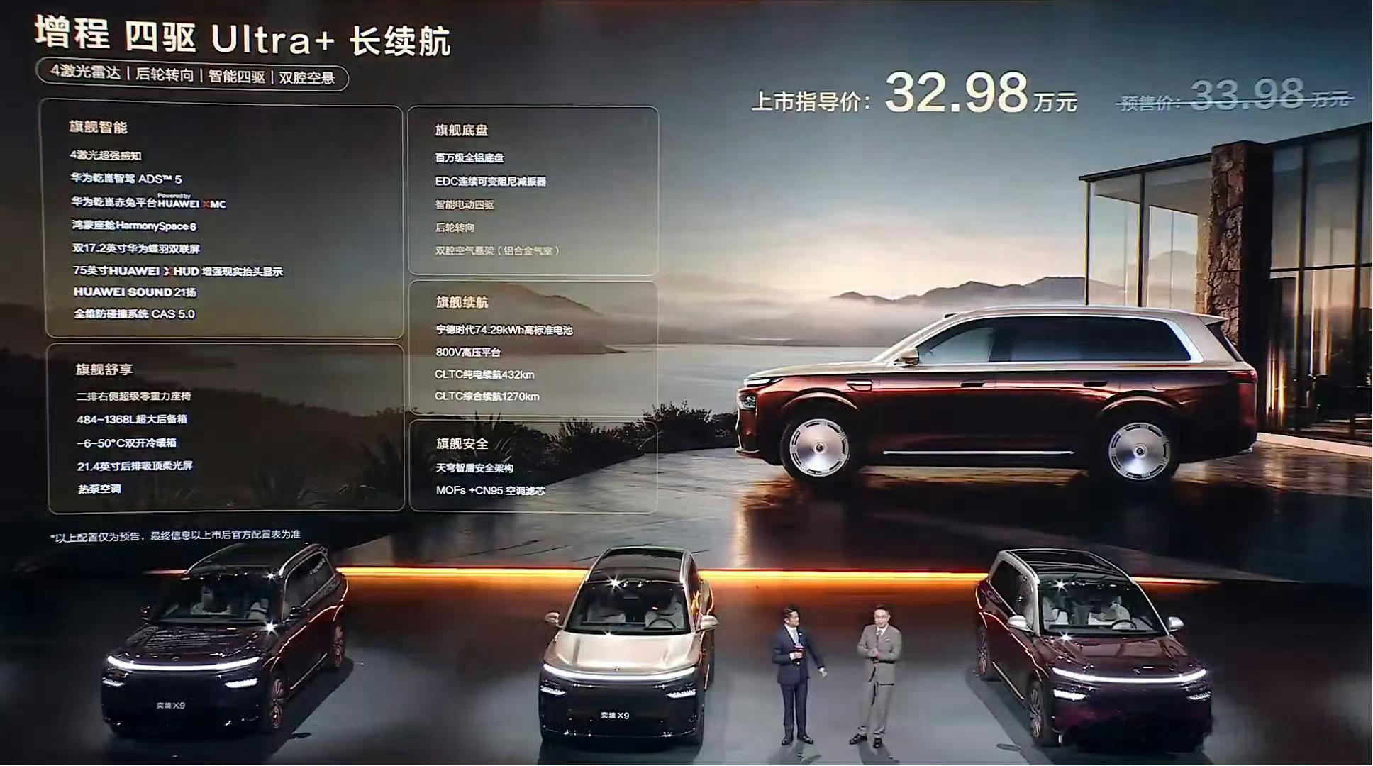 震惊，不卖爆都难，谁也没想到，这个价位能拿下5.3米的大六座，还有四激光雷达。奕境X9今日上市，限时