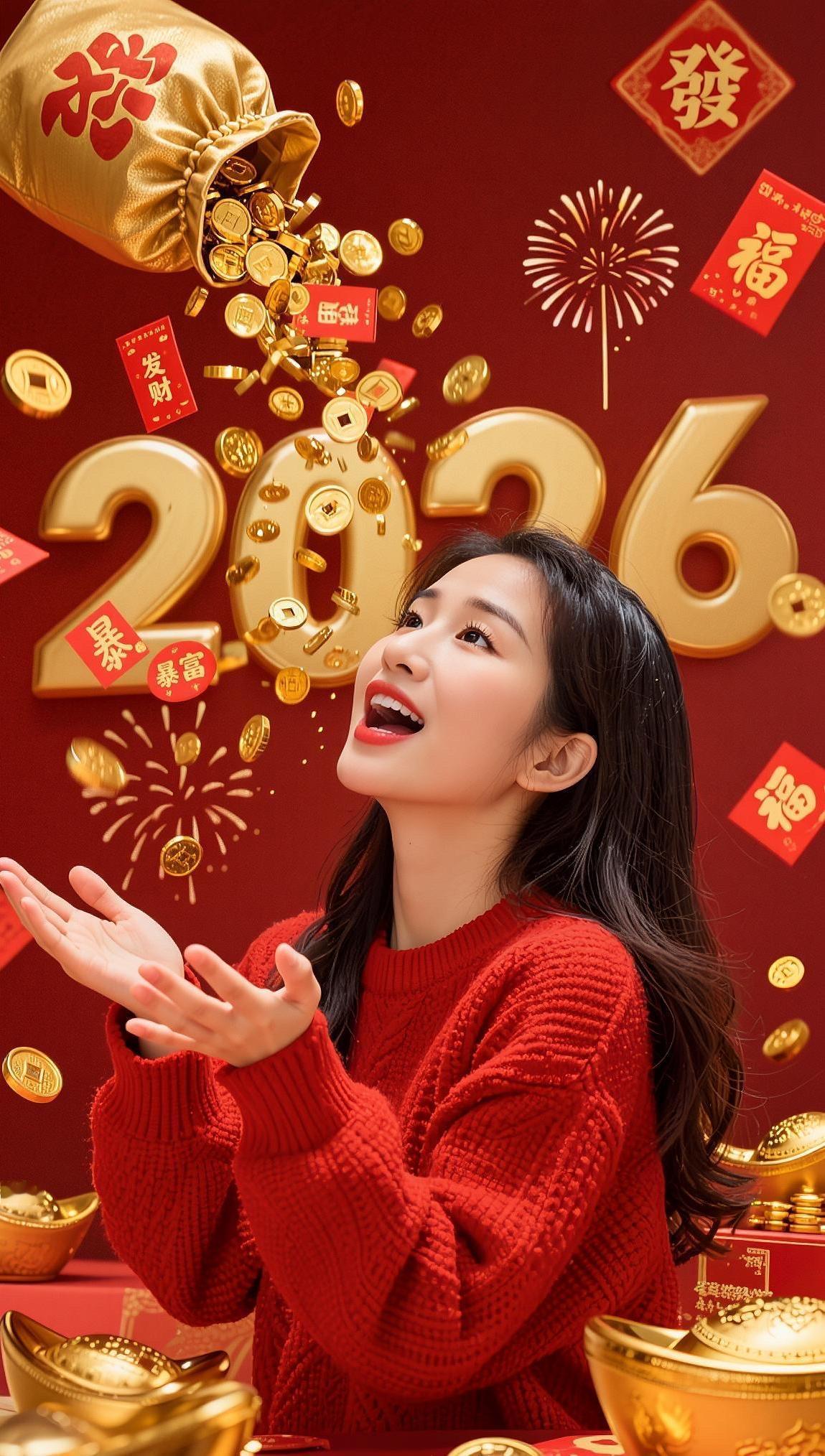 AI暴富喜庆写真