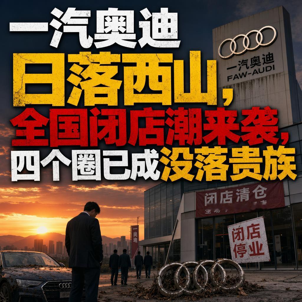 四个圈，曾经是身份的象征。开个奥迪A6L，往单位门口一停，那叫一个体面。可如