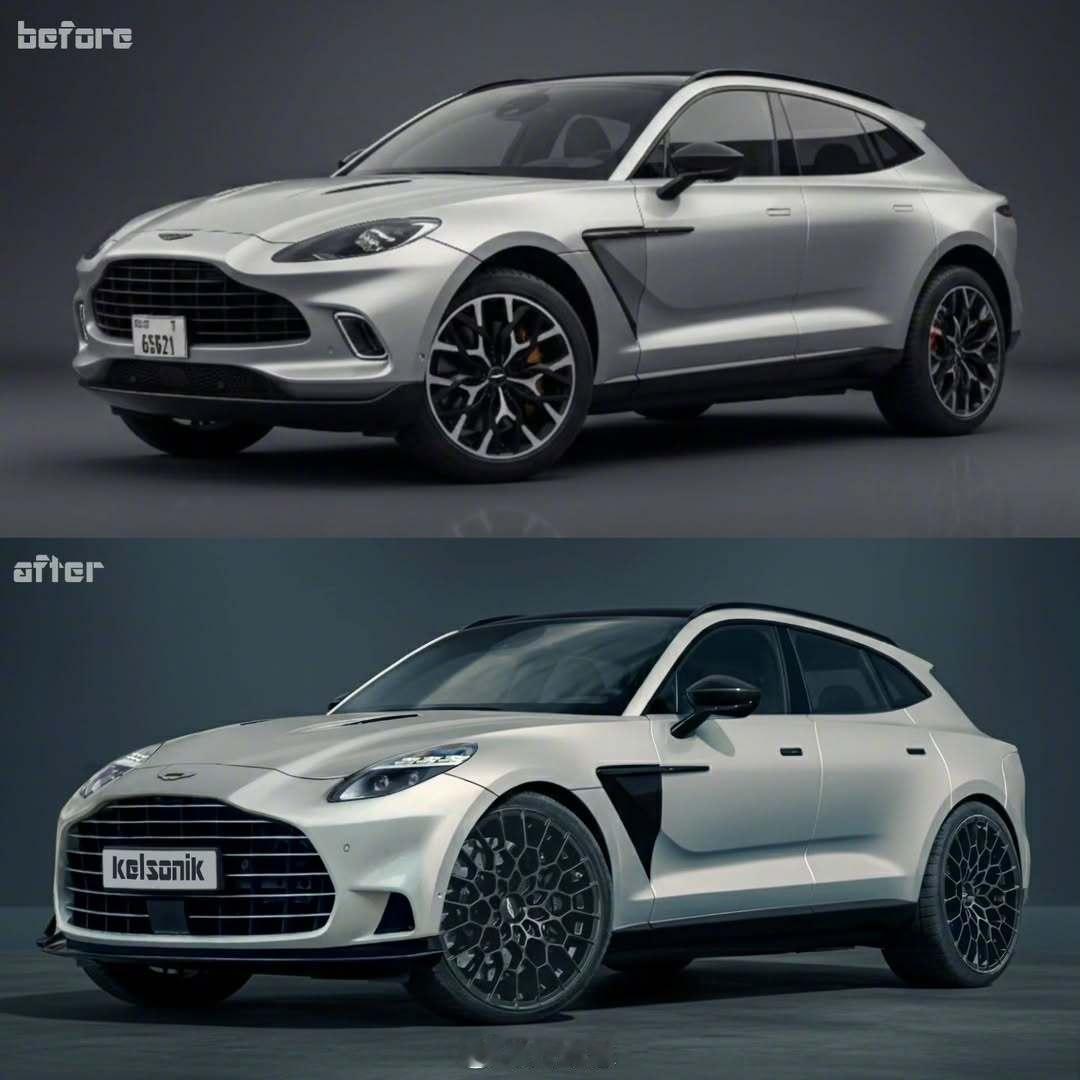 下一代DBX假想图，两套风格。你们觉得帅吗？阿斯顿·马丁dbx