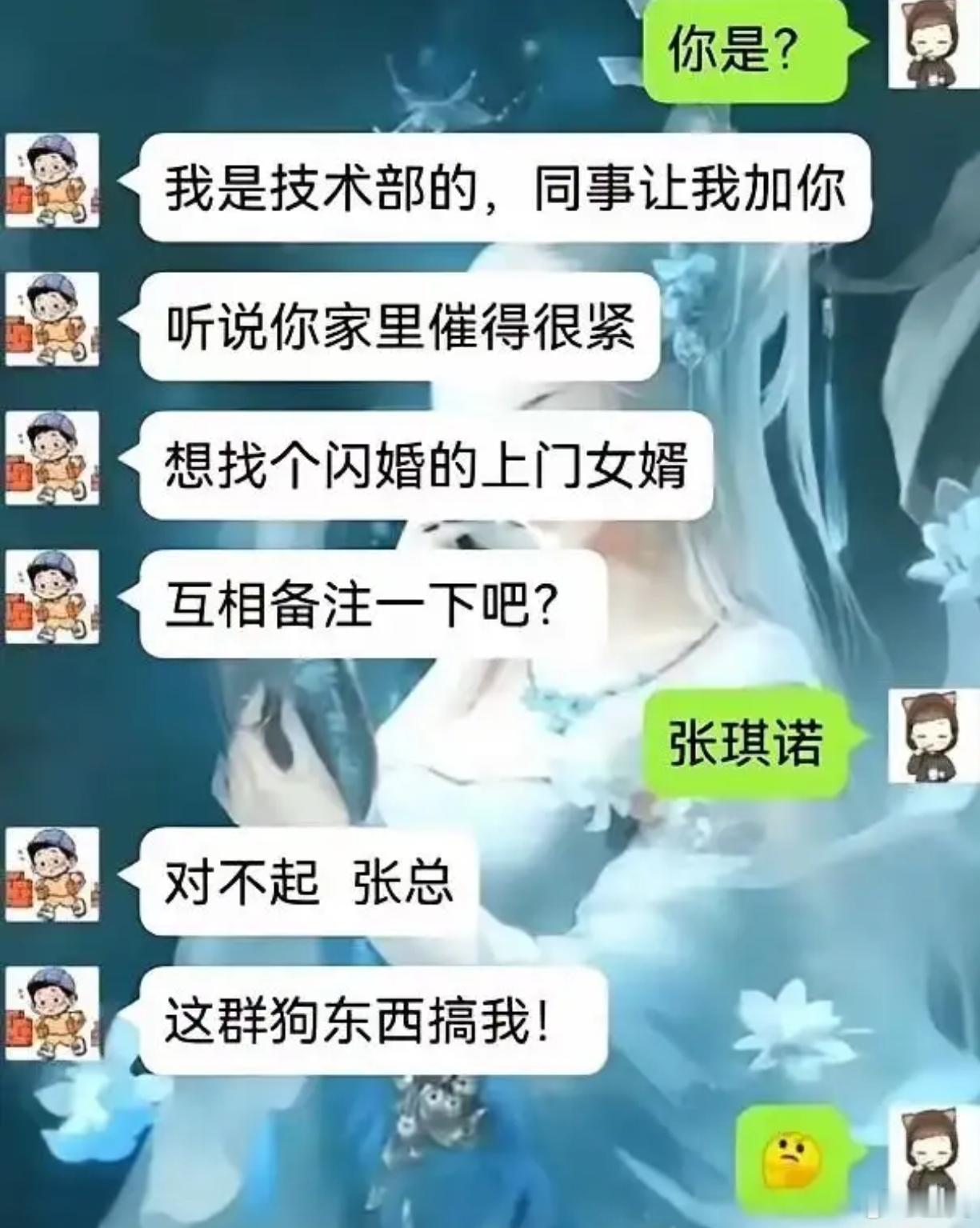 想找个闪婚的上门女婿…