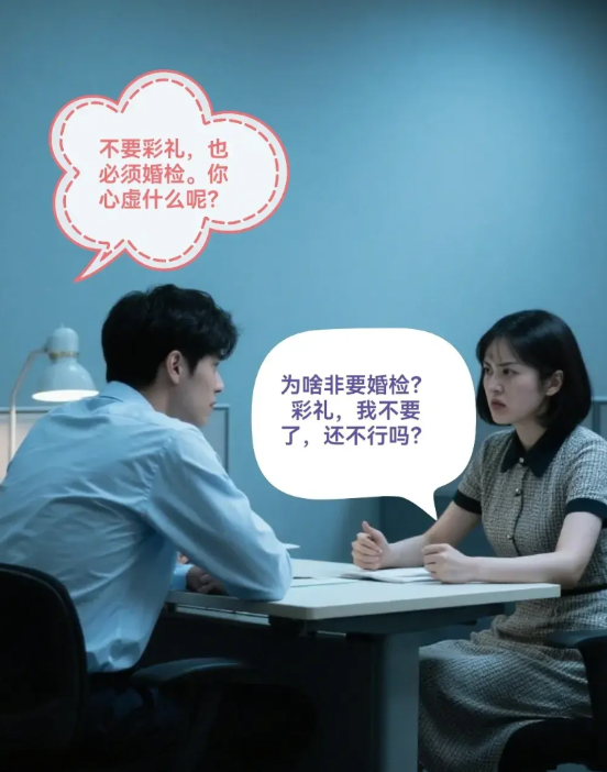 一个女生埋怨道：“我和男友都打算谈婚论嫁了，可他却要求我一定要做婚检。他的态度