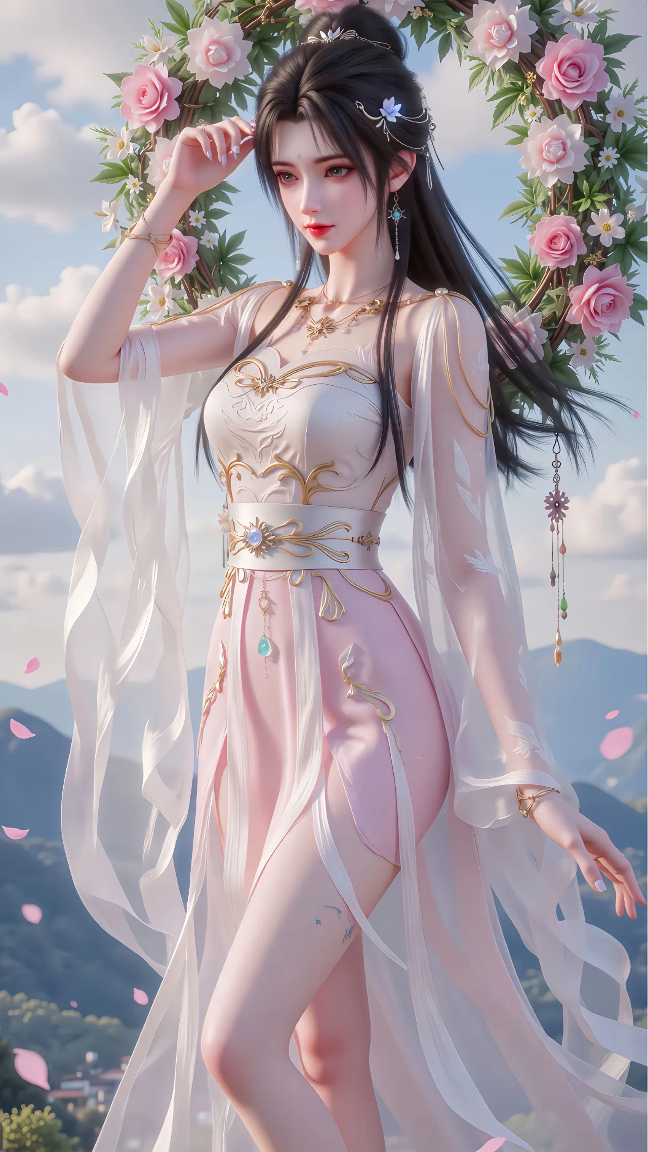 完美世界清漪仙子【精致美图】上界后首次亮相时的装扮！国产动漫​​​