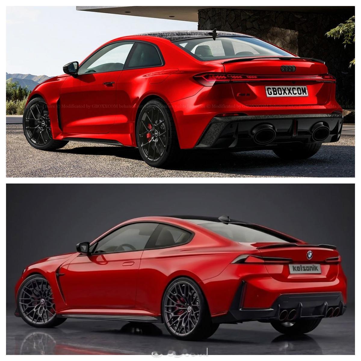 奥迪RS5Coupe版渲染图全新宝马M4渲染图奥迪RS5Coupe版渲染图