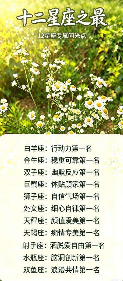 每一个星座身上，都藏着独一份的过人优势，找准自己的性格闪光点，不管搞事业、处人缘