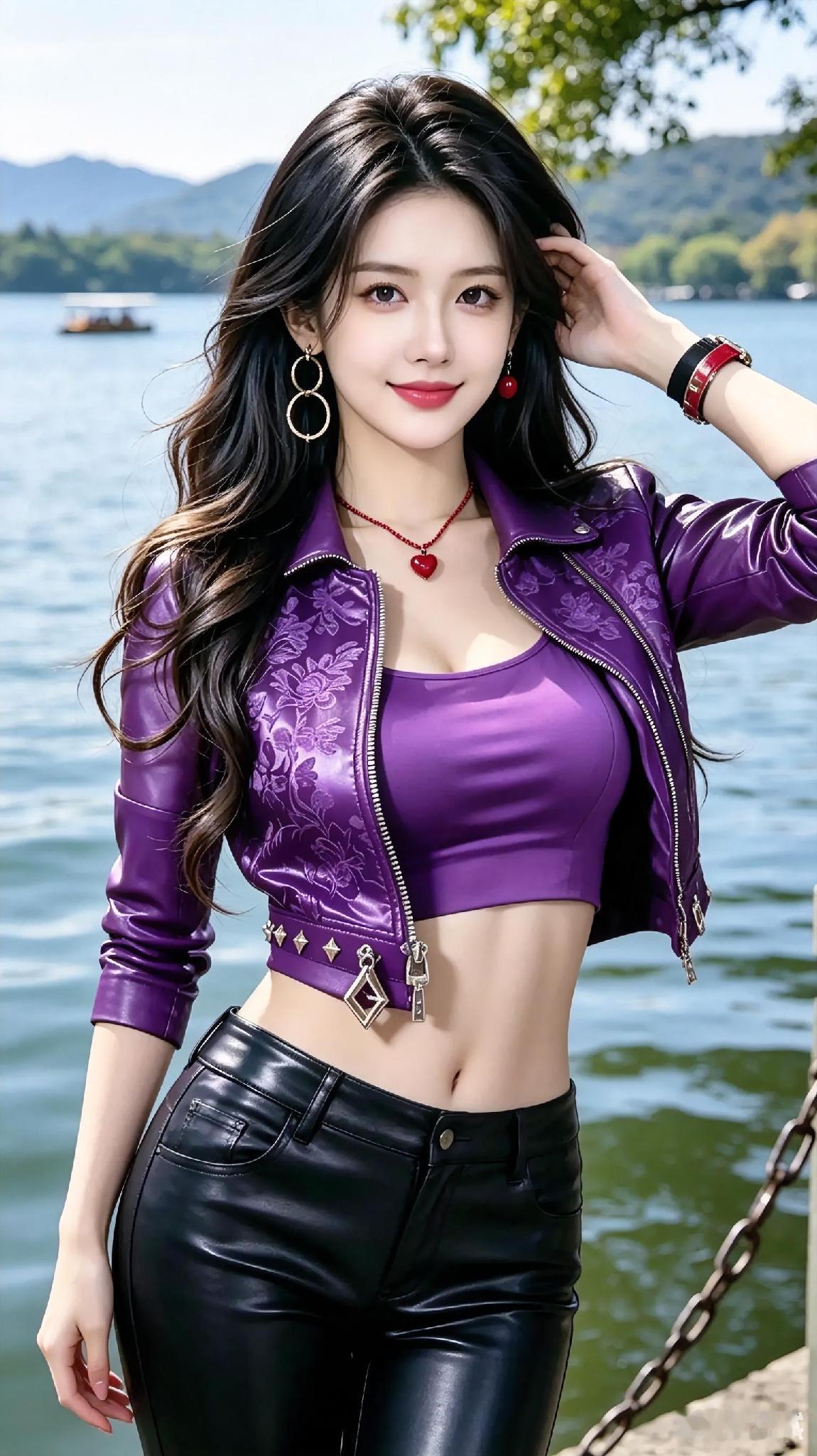 美人如玉，俏丽佳人，气质优雅，美丽动人。
