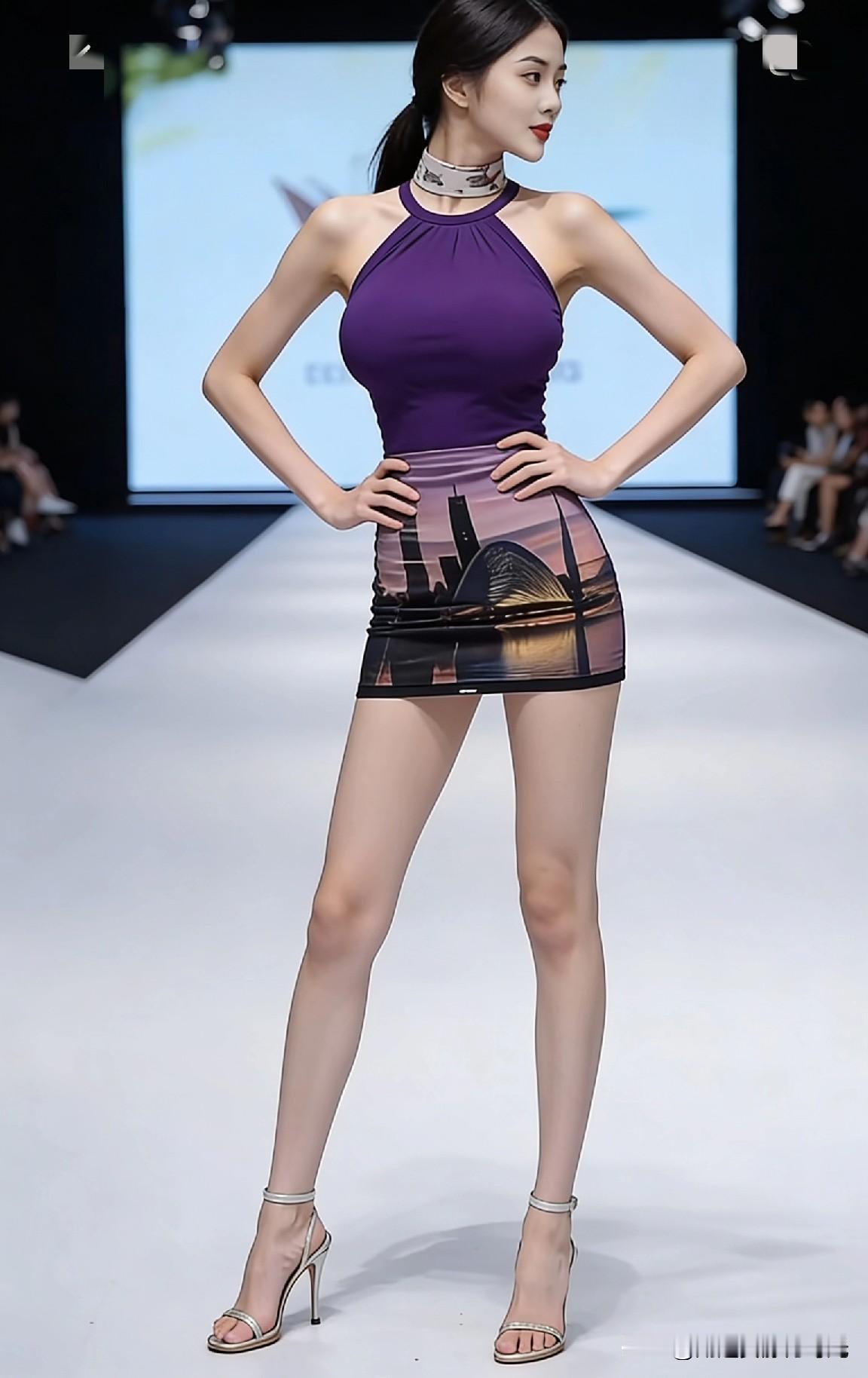 模特走秀说一句带‘雪’的诗句