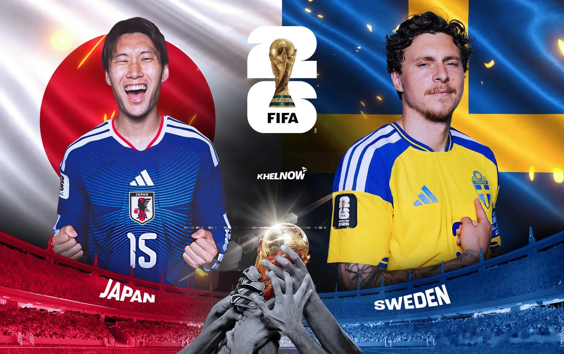 日本VS瑞典在首轮与荷兰激战成平之后，日本第二轮以4比0大胜突尼斯，球队不仅