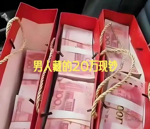河北保定一女子,收拾家里屋子时,在衣柜里发现老公藏的3个装有整匝百元现钞的手提纸