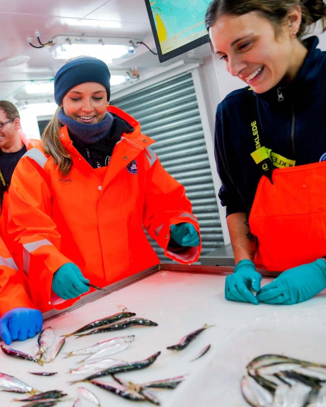 挪威王室🇳🇴12月8日，哈肯王储和英格丽德·亚历山德拉公主和挪威海洋研究所