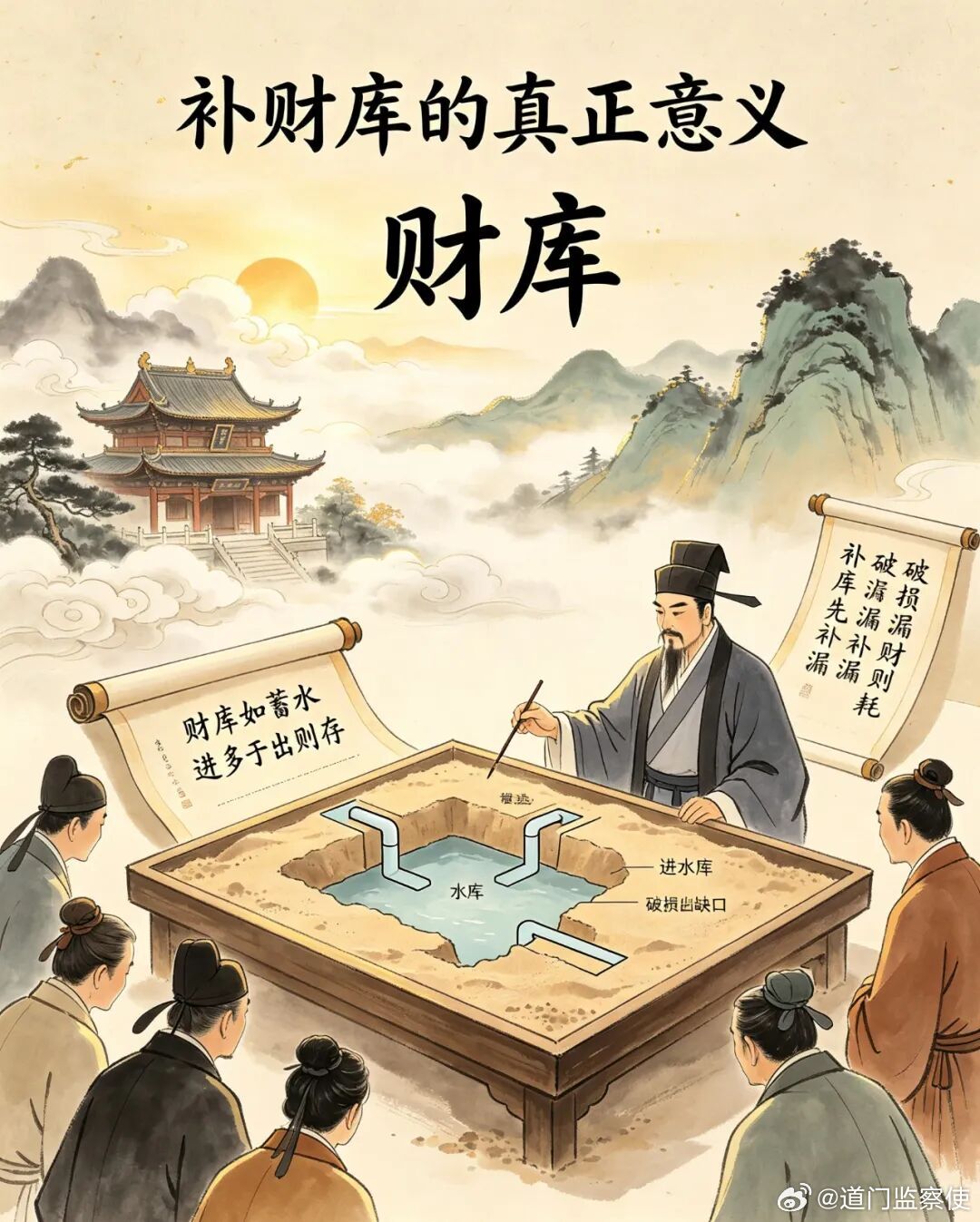 #道系人生##道教#道长，补好了财库，钱自然就来了吗？补财库真的有用吗？1许多善信看了一些有关于道教