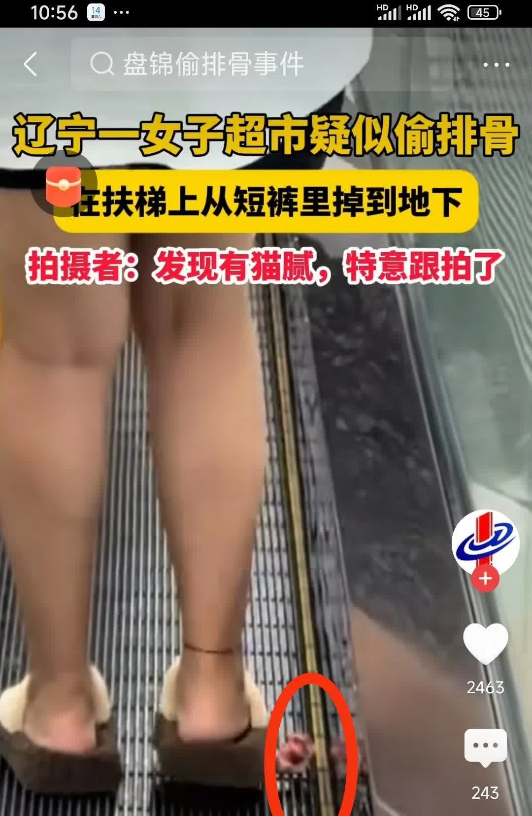 这是穷的真的吃不起排骨了吗，非要用这种方式带走它？6月13日，辽宁盘锦，