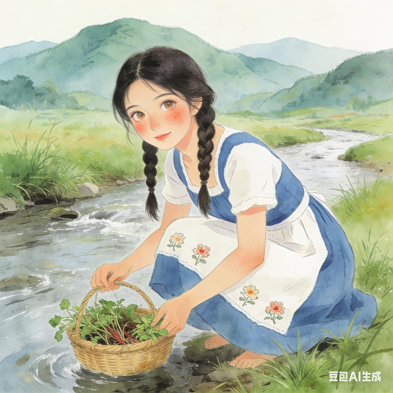 那年夏天的一个夜晚，村里放露天电影，村民刘盐儿也去看了。电影里正好演