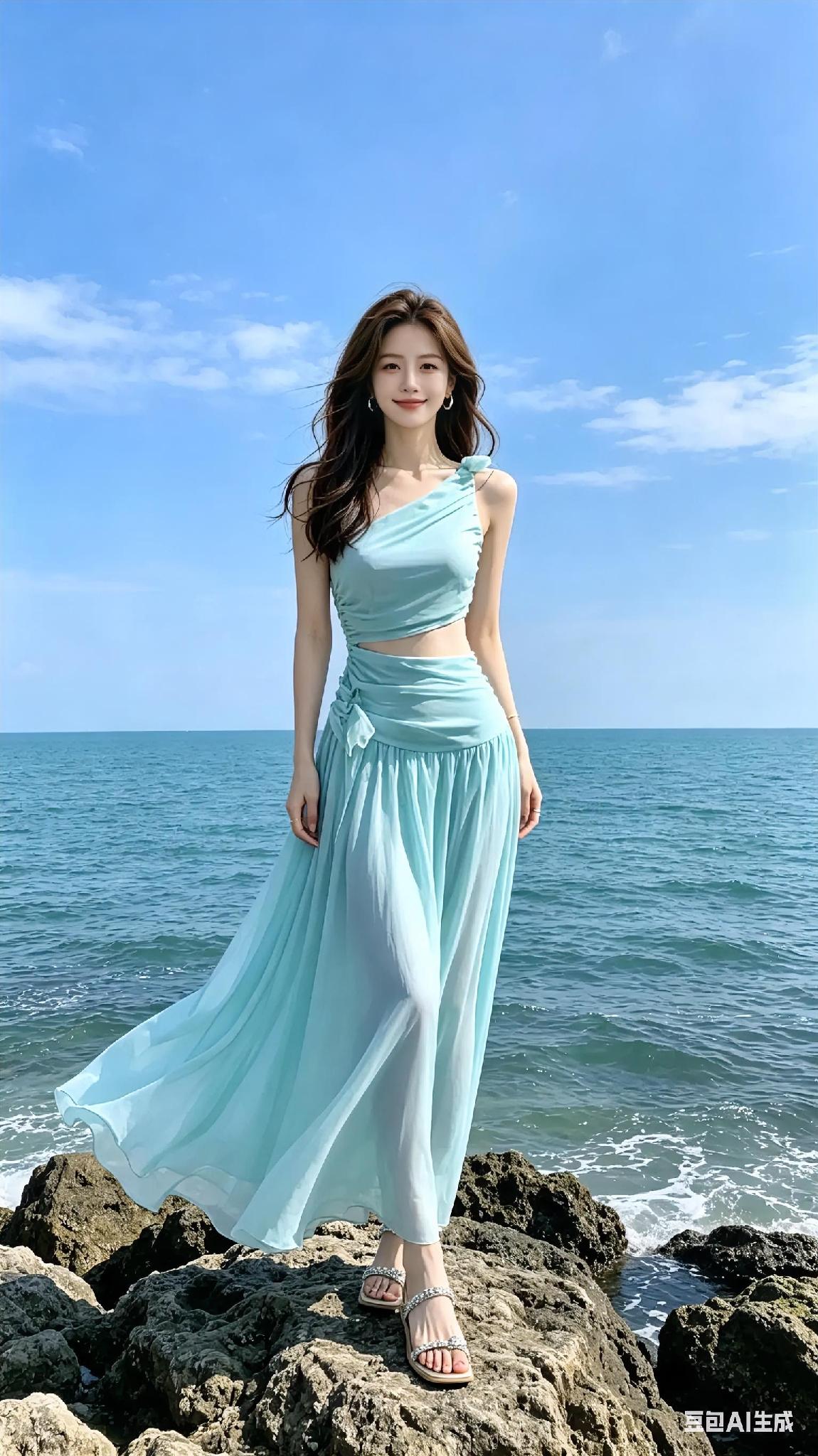 海边风景美如画，美人如玉。海边风景照片海边风景拍照海边风景美图海边