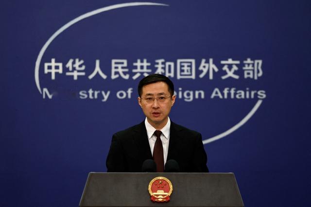 12月23日，外交部发言人林剑主持例行记者会。路透社记者提问，五角大楼一份报告