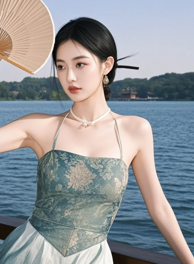 她的一举一动，像诗一样安静动人