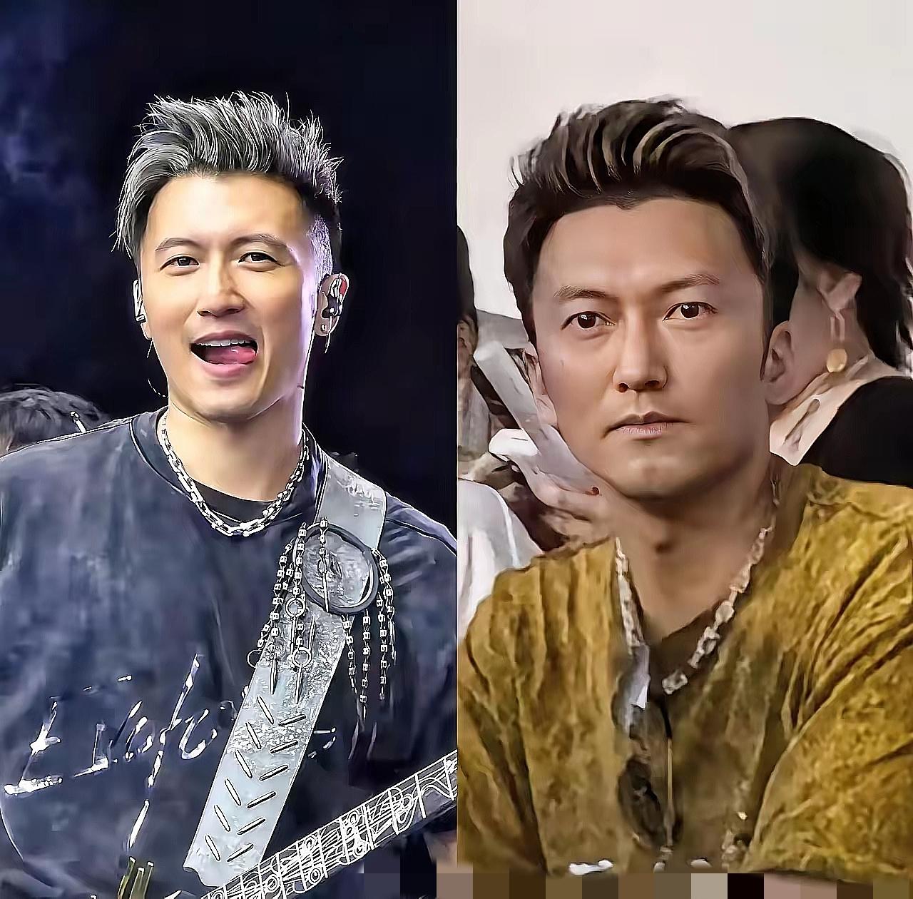 不仅谢霆锋无语，连他经纪人都懵了——演唱会上突然冒出一个“翻版自己”，连墨镜