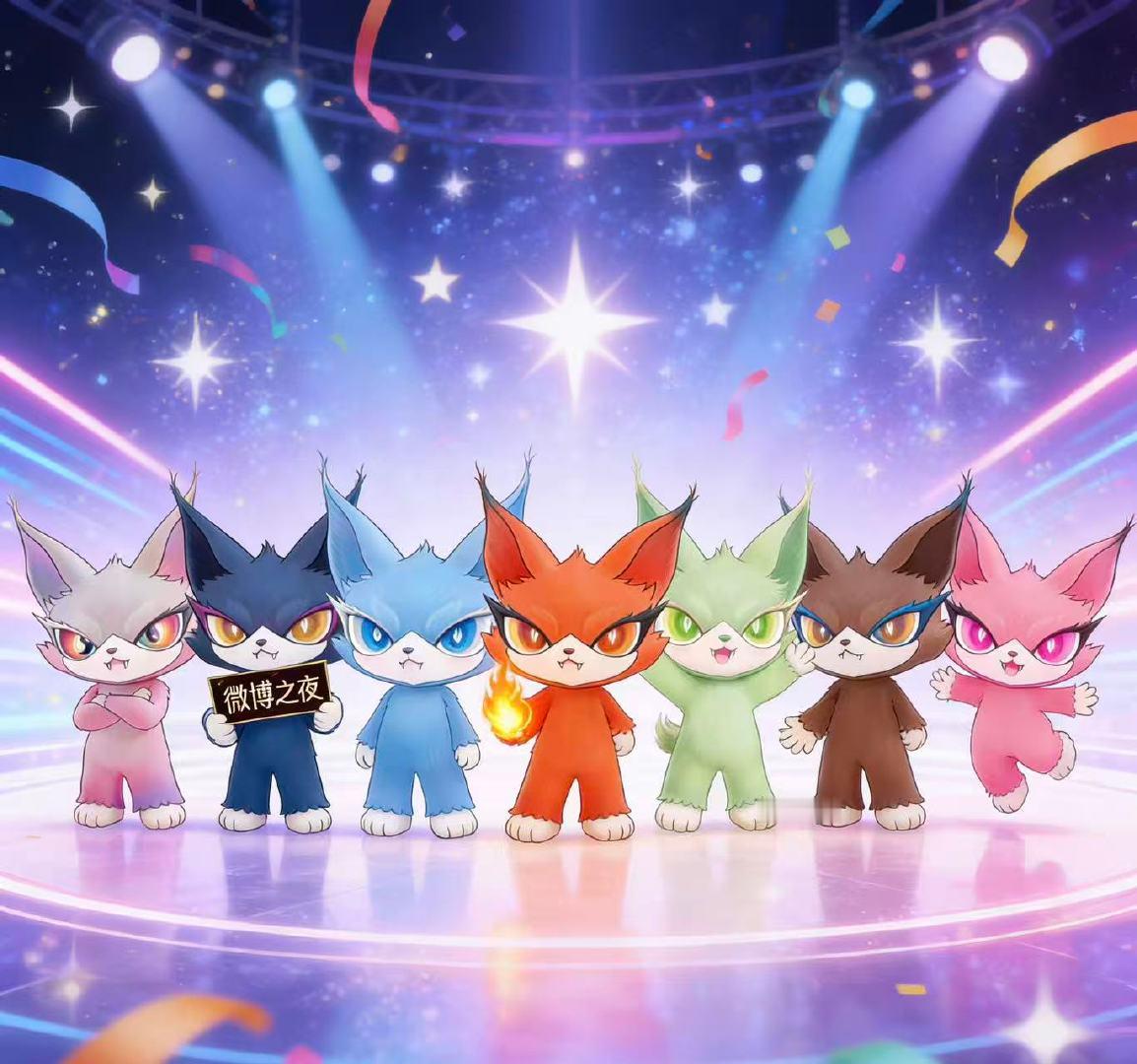 喵娲娲再送7张微博之夜门票喵娲娲开启微博之夜星空毯重磅官宣！七只萌喵悉数解锁！