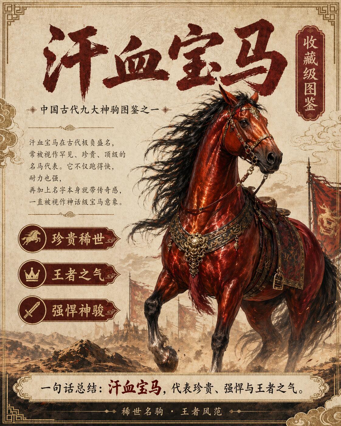 古人最爱的传奇名马，一组图看懂九大神驹。