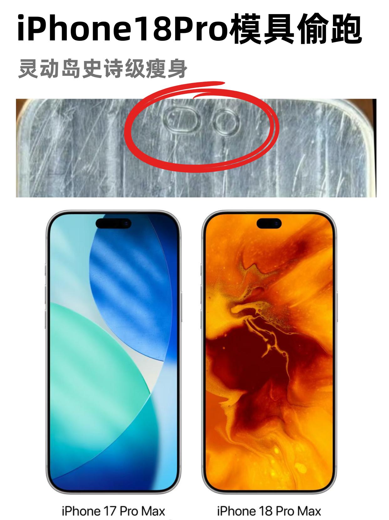 小小的也很可爱呢~曝iPhone18Pro灵动岛缩小好消息是灵动岛终于缩小了3