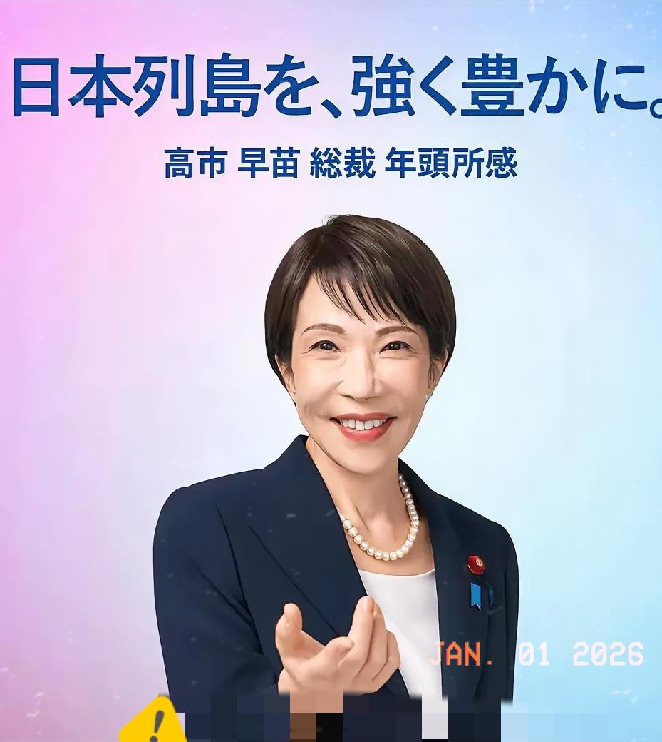 2026年1月1日，日本首相官邸正式发表了高市早苗的新年贺词，全文非常长，那么高