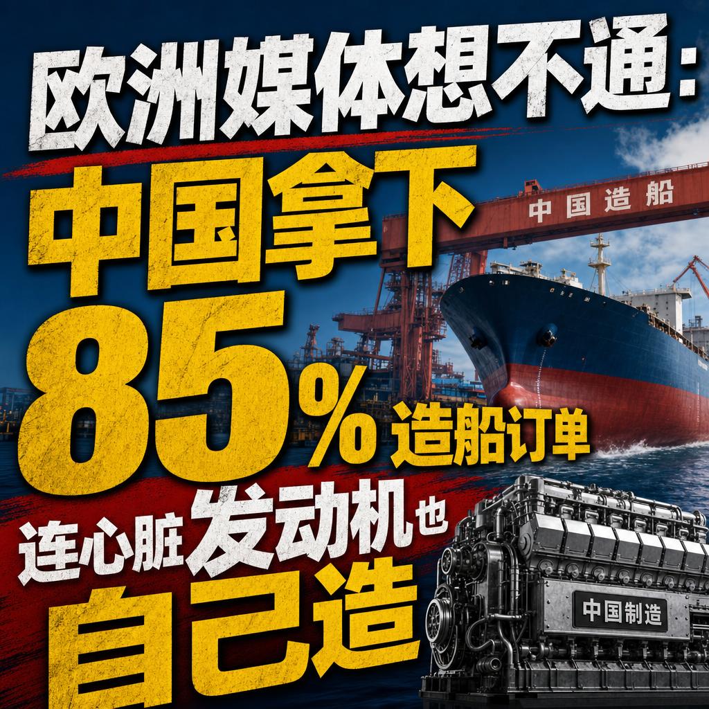 欧洲媒体最近集体犯嘀咕：世界造船的盘子，怎么就被中国一口吞下了八成五？数据确实