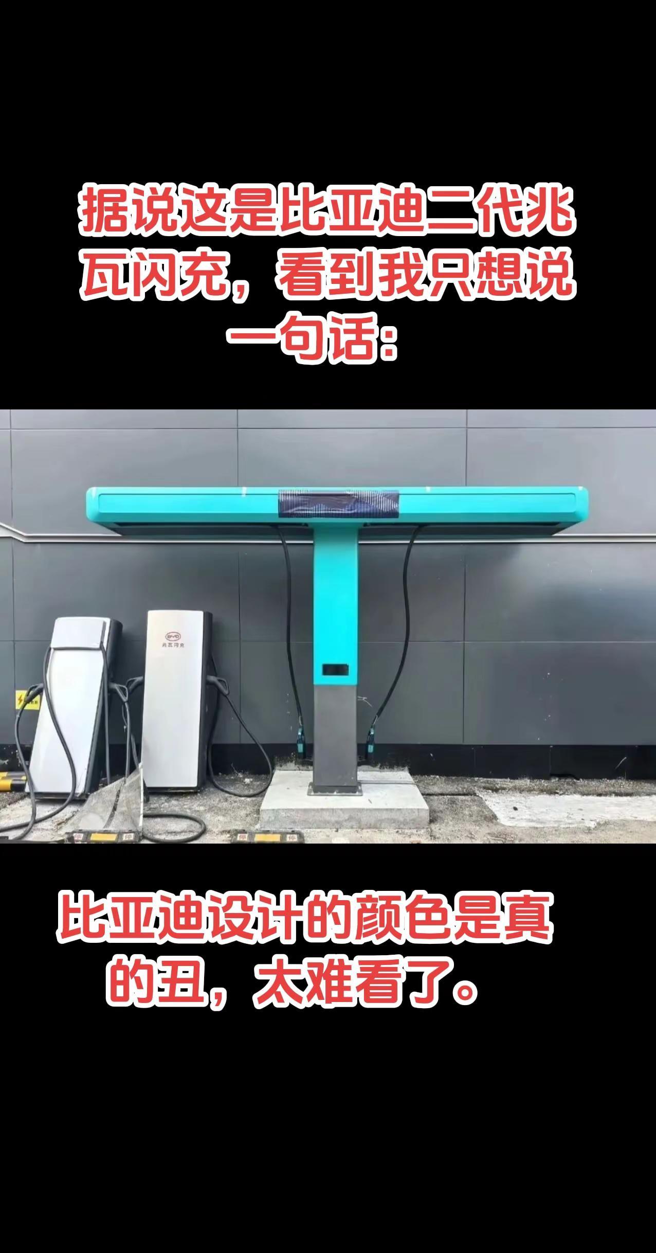 比亚迪这么大的公司，这么好的技术，就不能把产品设计的好看一点吗？这颜色真的是太丑