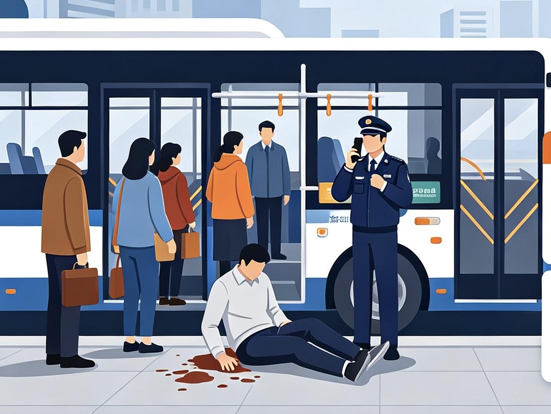 陕西西安，一男子坐公交时突然倒地不起，司机马上靠边停车，疏散乘客，并打了120，