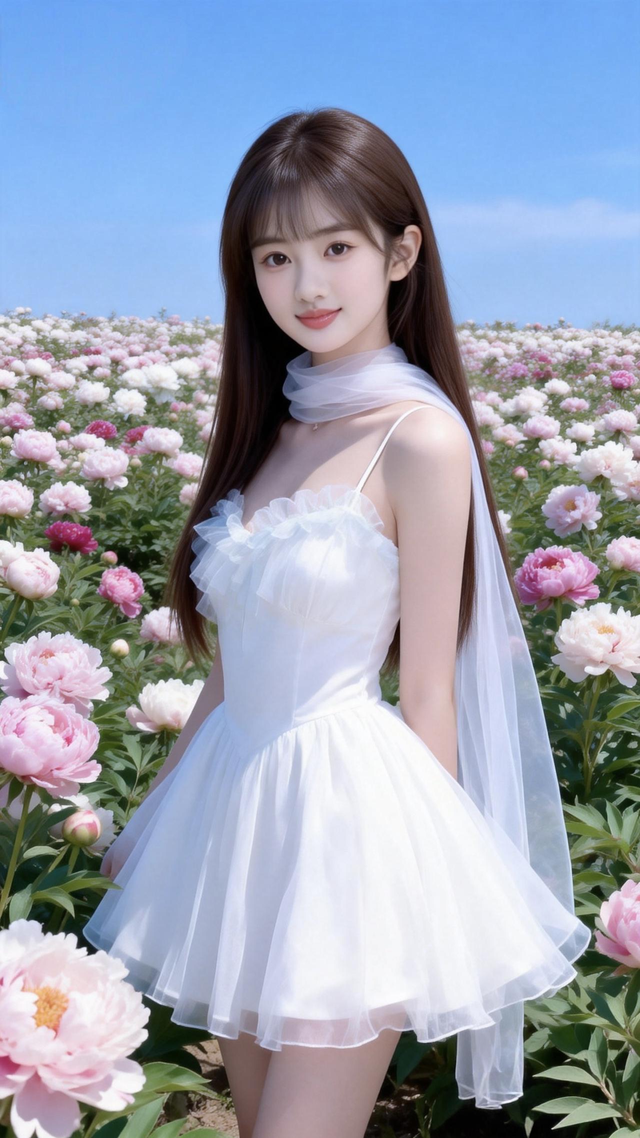 看过哪些惊艳时光的美女？花朵鲜艳，你干净洁白