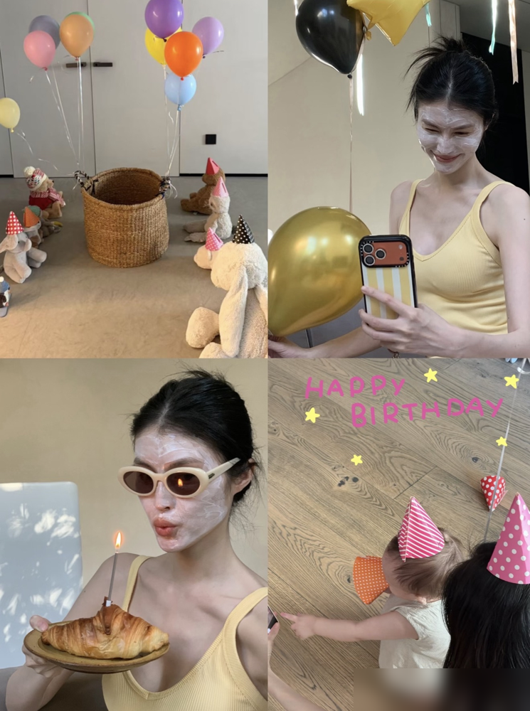 陈伟霆给儿子办周岁宴，没请一个明星。包下阿那亚海边西餐厅顶层露台，纯白桌布，新鲜水果，座位卡手写。到