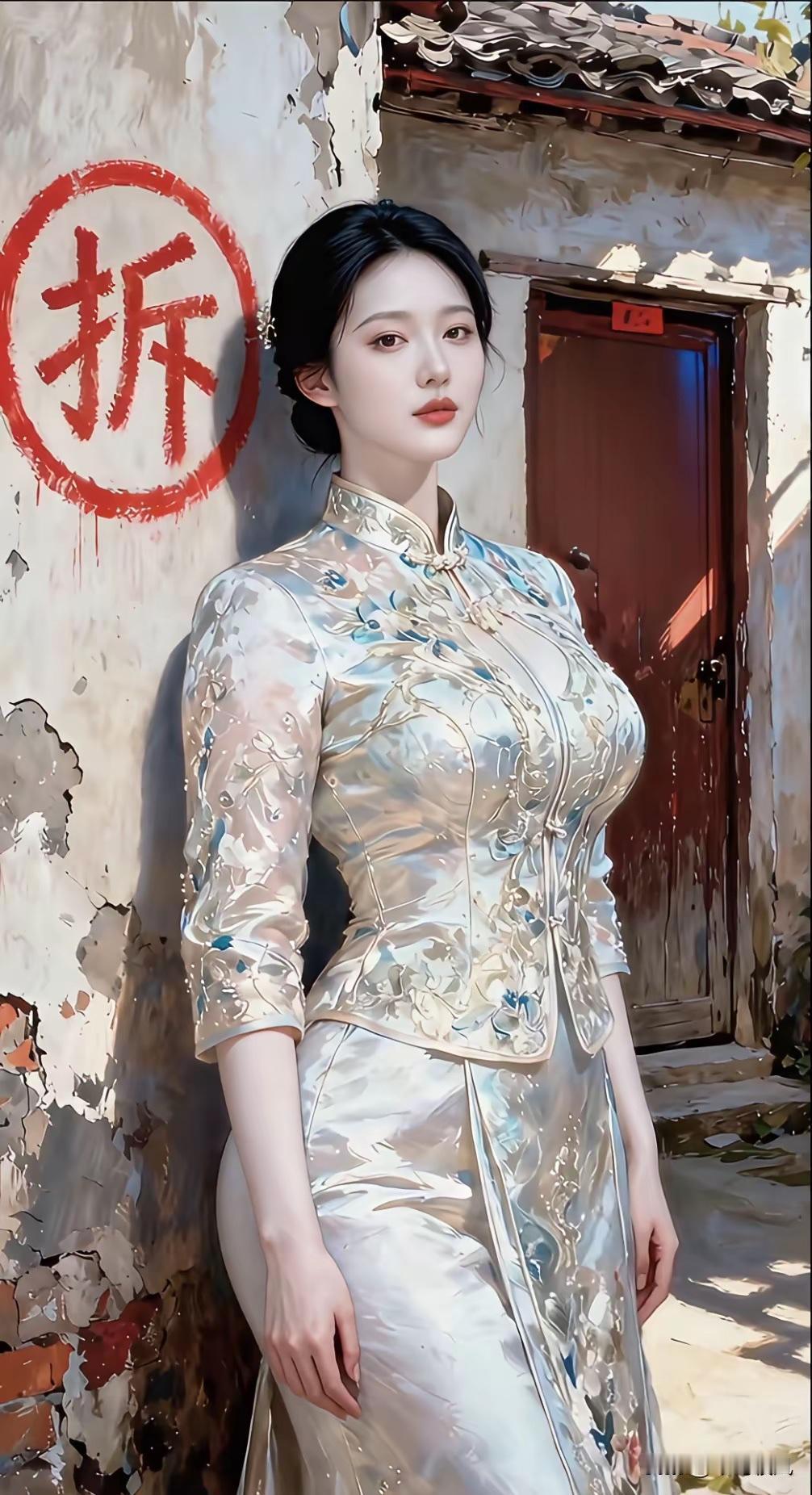 “复古旗袍，时光穿梭”👗🕰️