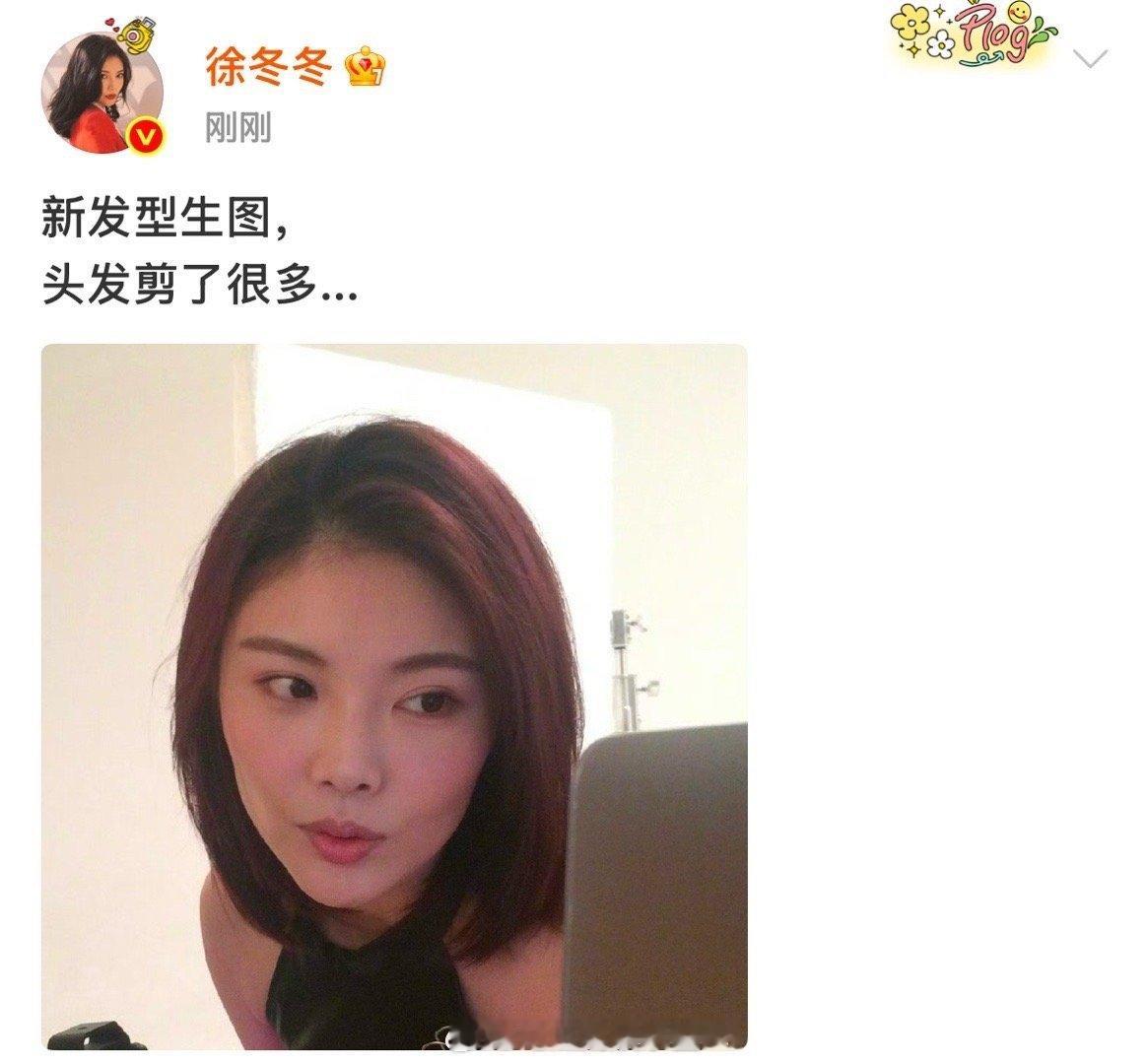 徐冬冬朵拉头刷到徐冬冬朵拉头生图笑出声，没想到这个发型被她驾驭得这么好，剪了