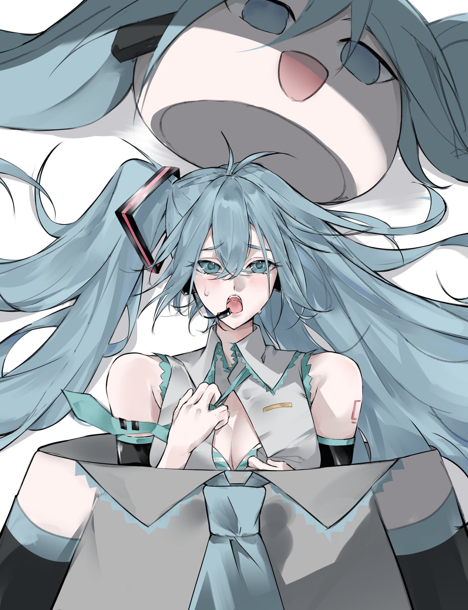 初音未来动漫仲夏狂欢季世界是一个巨大的初音未来.绘：miyabina214