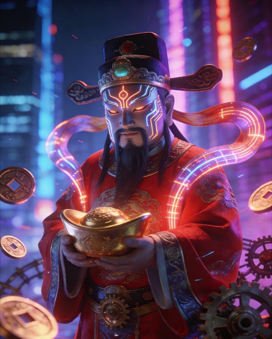 迎财神来啦来啦，迎财神啦，祝大家发大财，这个财神怎么样