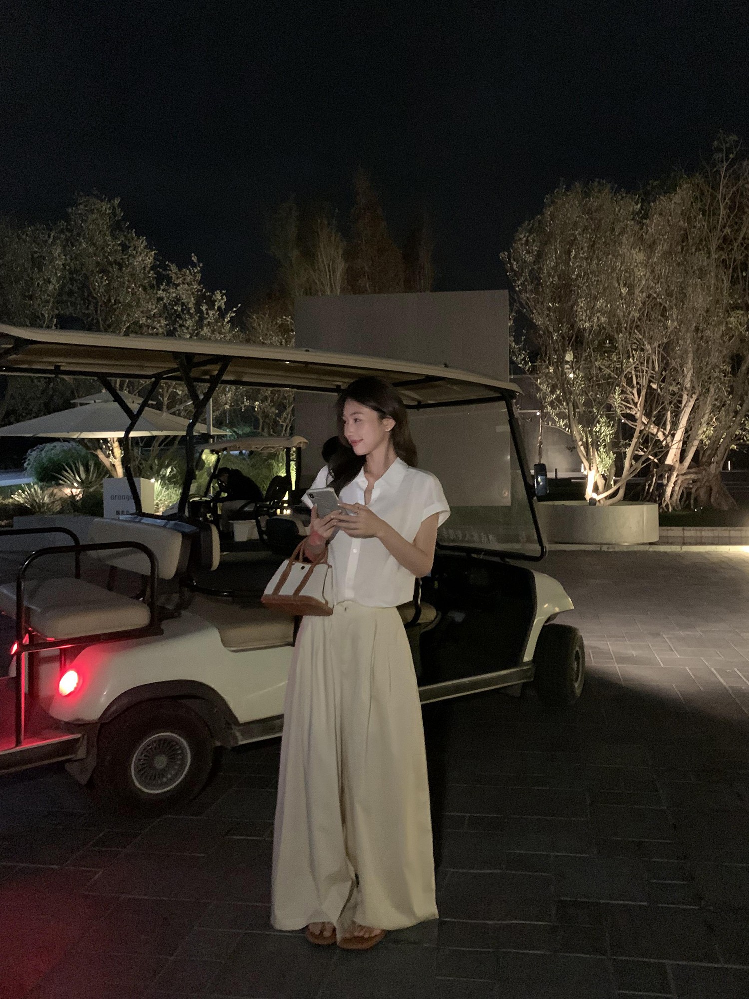 天丝亚麻连袖衬衫女气质通勤小飞袖短袖衬衣