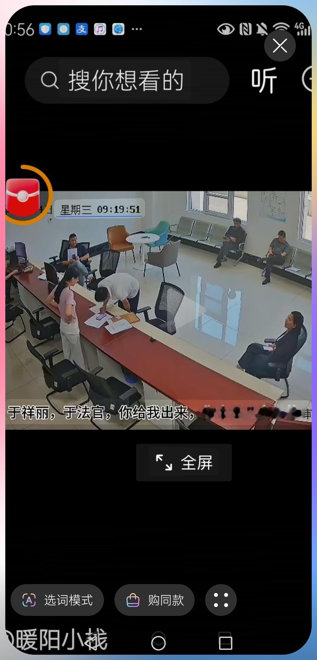 回看临沂经开区法院大厅杨宝花辱骂临沂女法官视频，任由她破口大骂两个小时，此种场