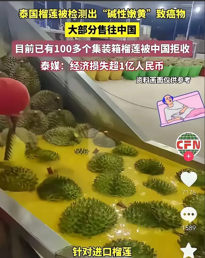 我有种预感，泰国榴莲这场风波比想象中的要棘手！不是因为检测出“碱性嫩黄”致癌物