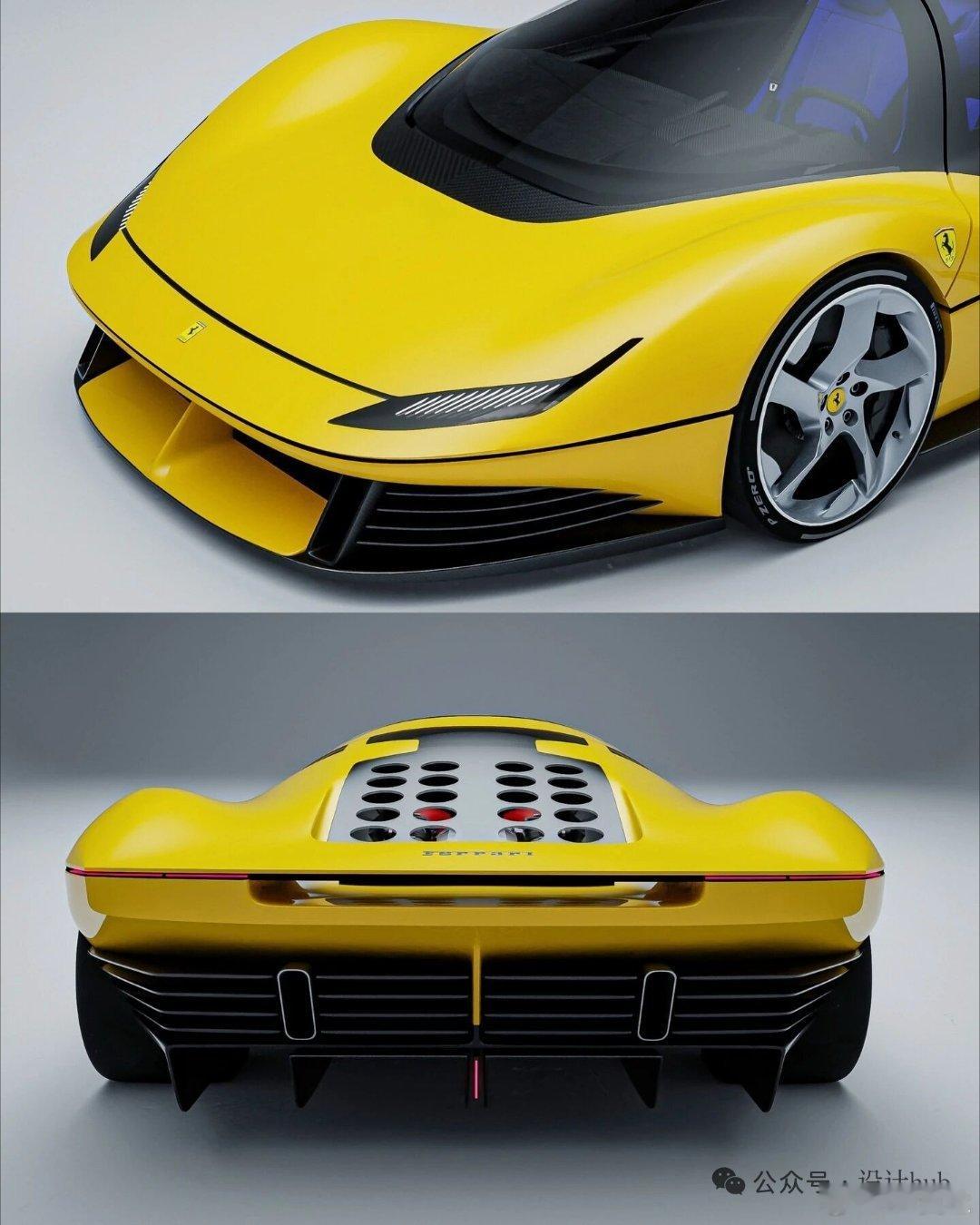 Ferrari912M怪怪的，好看，完完全全踩在我的审美上超跑设计图曝光