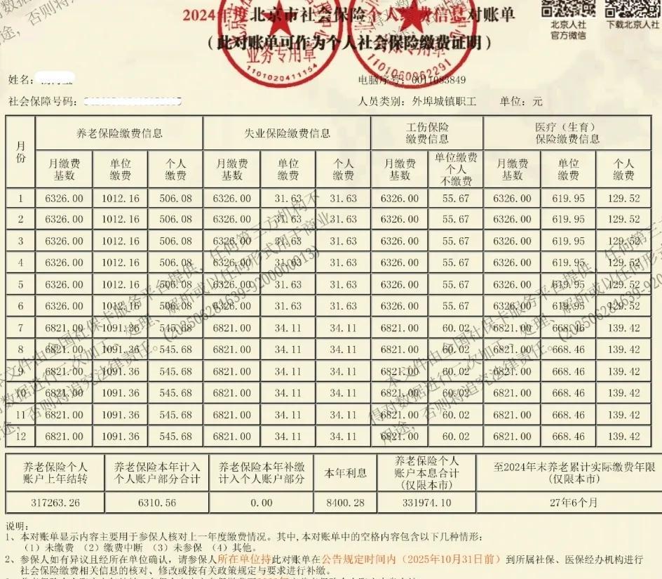 退休金能拿多少？社保交在北京，目前交了28年了，个人账户总额3