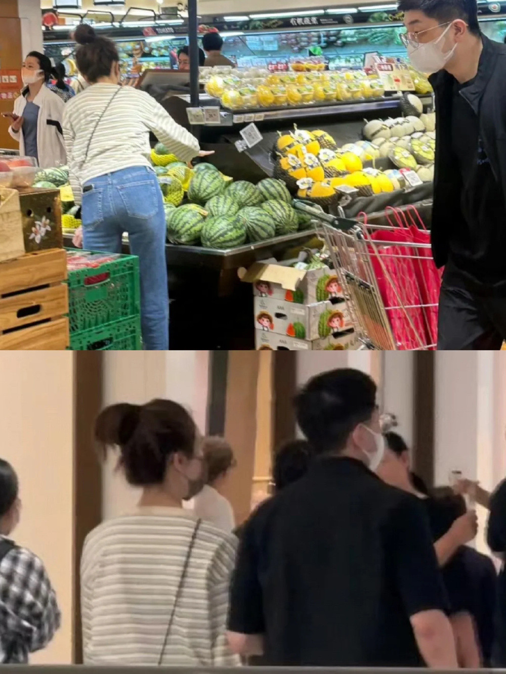 这是姜妍她老公？网友北京商场偶遇姜妍和老公，两人戴口罩打扮低调，老夫老妻即视感！