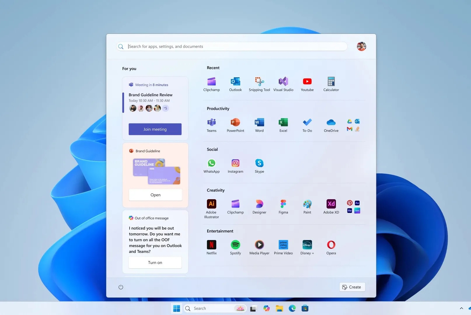 前几天，微软宣布了新版Windows11开始菜单，与此同时，微软也公开了多