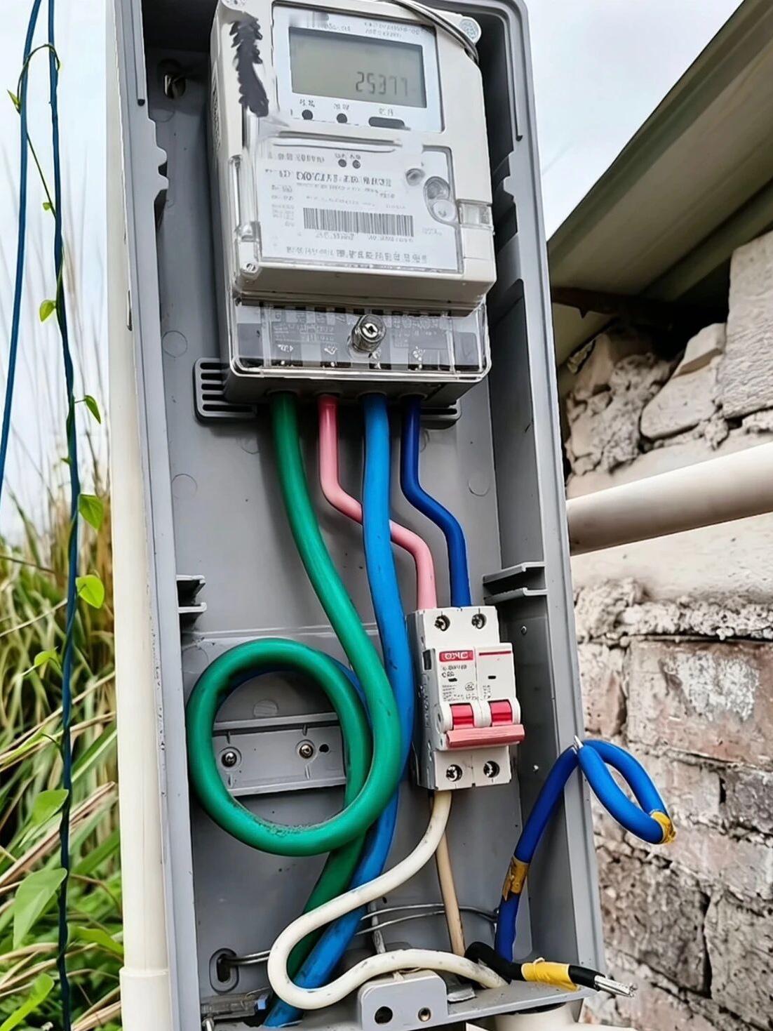 朋友发图片来求助了，他说他家的空气开关坏了，找不到人换，问我怎么办？细看图，