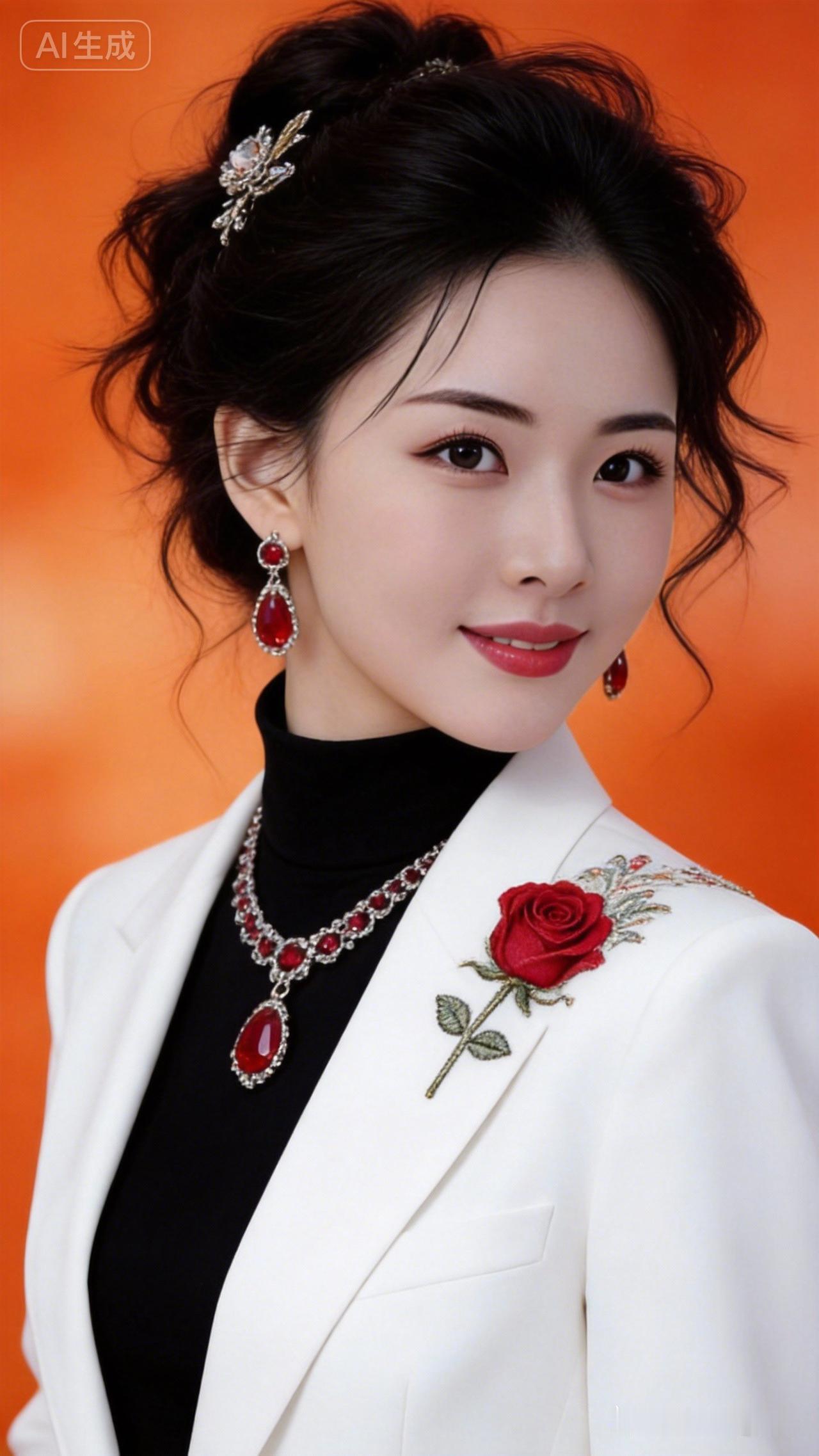 优雅红玫瑰，复古风穿搭，尽显女性魅力！